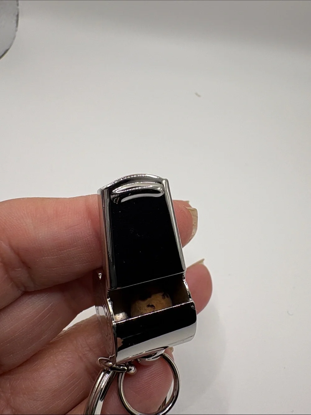 Coach Silver Whistle Keychain